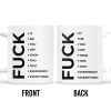 Effing Everything Offensive Humor Mug - Personalized Custom Coffee Mug - COL041_MG