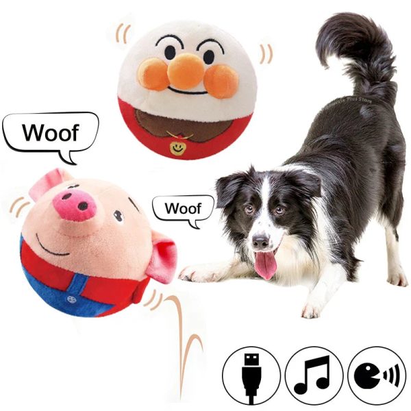 Electric Plush Toy Ball - Interactive Pet Toy for Dogs