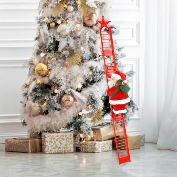 Electric Santa Climbing Ladder