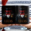 Elegant Black Tuxedo Mug Design For Magicians, Top Hat And Bow Tie - Personalized Custom Coffee Mug - FAM342_MG