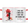 Elegant Couple I Met You I Love You Personalized Mug