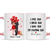 Elegant Couple I Met You I Love You Personalized Mug