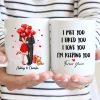 Elegant Couple I Met You I Love You Personalized Mug