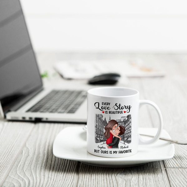 Elegant Couple On The Street Personalized Mug