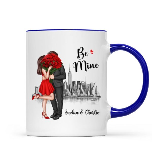 Elegant Couple Skyline Personalized Mug