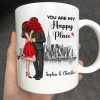 Elegant Couple Skyline Personalized Mug