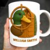 Elegant Deer Hunting Scene on Coffee Mug, Camouflage Jacket - Personalized Custom Coffee Mug - FAM332_MG