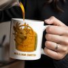 Elegant Deer Hunting Scene on Coffee Mug, Camouflage Jacket - Personalized Custom Coffee Mug - FAM332_MG