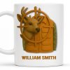 Elegant Deer Hunting Scene on Coffee Mug, Camouflage Jacket - Personalized Custom Coffee Mug - FAM332_MG