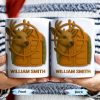 Elegant Deer Hunting Scene on Coffee Mug, Camouflage Jacket - Personalized Custom Coffee Mug - FAM332_MG