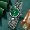 Elegant Heart Rhinestone Watch and Jewelry Set