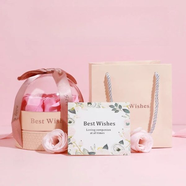 Elegant Preserved Rose Box with Hidden Jewelry Drawer