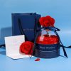 Elegant Preserved Rose Box with Hidden Jewelry Drawer