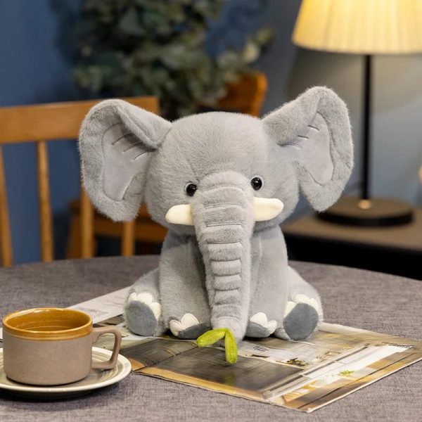 Elephant Plush Doll – Cute 25/40cm Soft Stuffed Toy for Kids and Home Decor