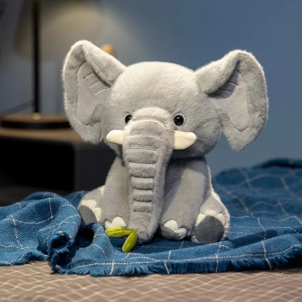 Elephant Plush Doll – Cute 25/40cm Soft Stuffed Toy for Kids and Home Decor