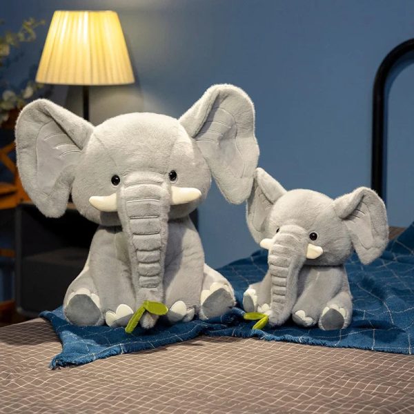 Elephant Plush Doll – Cute 25/40cm Soft Stuffed Toy for Kids and Home Decor
