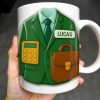 Elevate Your Coffee Experience With Suit and Calculator Design - Personalized Custom Coffee Mug - GRAD305_MG