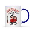 Embracing Couple Under Red Tree Gift For Him For Her Personalized Mug