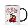 Embracing Couple Under Red Tree Gift For Him For Her Personalized Mug