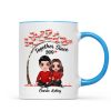 Embracing Couple Under Red Tree Gift For Him For Her Personalized Mug