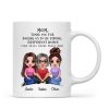 Embracing Doll Mom Daughter Sitting Thank You For Raising Independent Women Personalized Mug