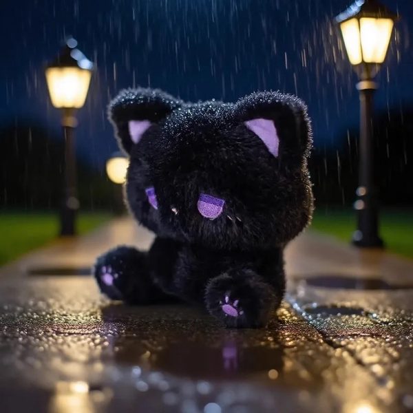 Emo Cat Plush Doll Cute Stuffed Toy Gift for Couples
