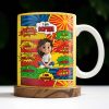 Empowering Comic Style Blast Themed Mug With Positive Affirmations - Personalized Custom Coffee Mug - KID328_MG