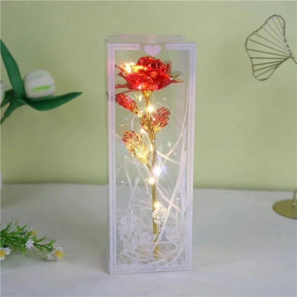 Enchanted Red Rose In Glass Dome