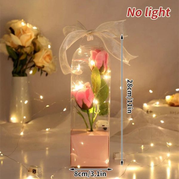 Enchanted Red Rose In Glass Dome