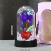 Enchanted Red Rose In Glass Dome