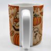 Enchanting Ghost and Pumpkin Themed Coffee Mug - Personalized Custom Coffee Mug - HALW067_MG