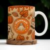 Enchanting Ghost and Pumpkin Themed Coffee Mug - Personalized Custom Coffee Mug - HALW067_MG