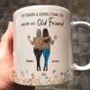 Enduring Friendship - Custom "It Takes a Long Time to Grow an Old Friend" White Ceramic Mug, Heartwarming Gift for Friends or Sisters