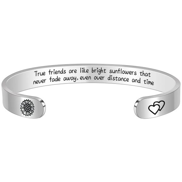 Engraved Open Bangle Bracelet