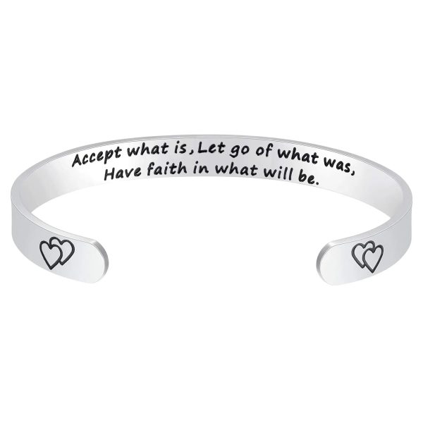 Engraved Open Bangle Bracelet