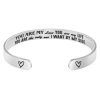 Engraved Open Bangle Bracelet