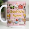 Enjoy Every Moment At The Farm With Animals And Vegetables - Personalized Custom Coffee Mug - FARM018_MG