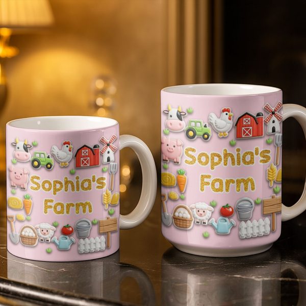 Enjoy Every Moment At The Farm With Animals And Vegetables - Personalized Custom Coffee Mug - FARM018_MG