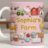 Enjoy Every Moment At The Farm With Animals And Vegetables - Personalized Custom Coffee Mug - FARM018_MG