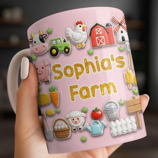 Enjoy Every Moment At The Farm With Animals And Vegetables - Personalized Custom Coffee Mug - FARM018_MG