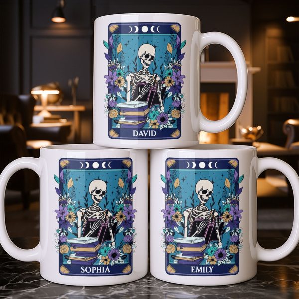 Enjoy Every Moment With Books And Flowers - Personalized Custom Coffee Mug - BLV079_MG