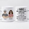 Enjoy The Gift Of Having Me As A Child - Family Personalized Custom Mug - Father's Day, Birthday Gift For Dad