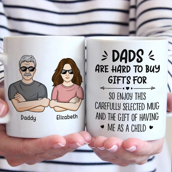 Enjoy The Gift Of Having Me As A Child - Family Personalized Custom Mug - Father's Day, Birthday Gift For Dad