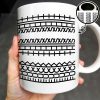 Enjoy Your Daily Coffee With Traditional Patterns, Geometric Lines - Personalized Custom Coffee Mug - FAM353_MG