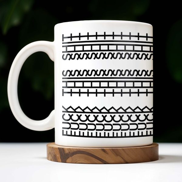 Enjoy Your Daily Coffee With Traditional Patterns, Geometric Lines - Personalized Custom Coffee Mug - FAM353_MG