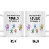 Este Maravilloso Padre Abuelo Pertenece A - Personalized Custom Coffee Mug - GRP032_MG