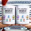 Este Maravilloso Padre Abuelo Pertenece A - Personalized Custom Coffee Mug - GRP032_MG