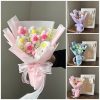 Eternal Crochet Flower Bouquet for Graduation, Birthday, and Valentine's Gifts
