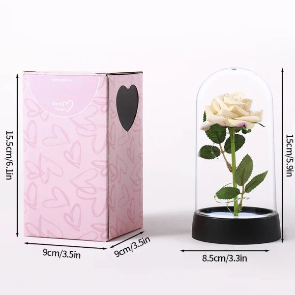 Eternal Galaxy Rose with LED Lights Romantic Gift for Valentine’s Day and Wedding
