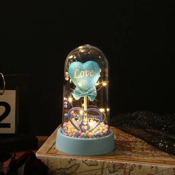 Eternal Galaxy Rose with LED Lights Romantic Gift for Valentine’s Day and Wedding
